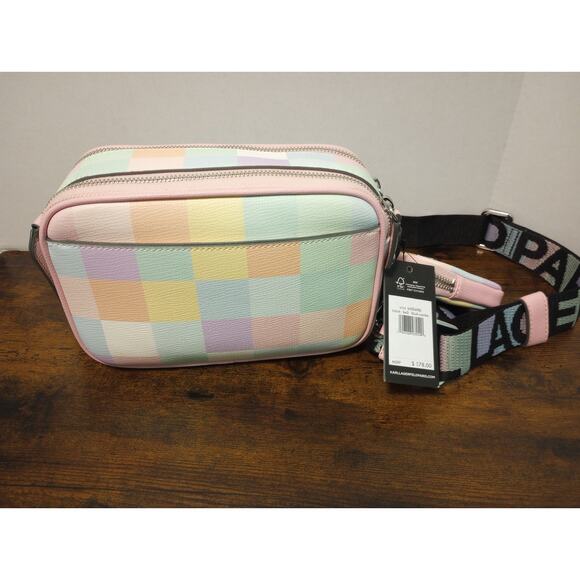 Karl Lagerfeld Paris Maybelle NWT Multicolor Crossbody W/Coin Pouch - Picture 4 of 8